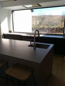 Ceaserstone Sleek Concrete Kitchen in Gowrie Farm 3 Ceaserstone