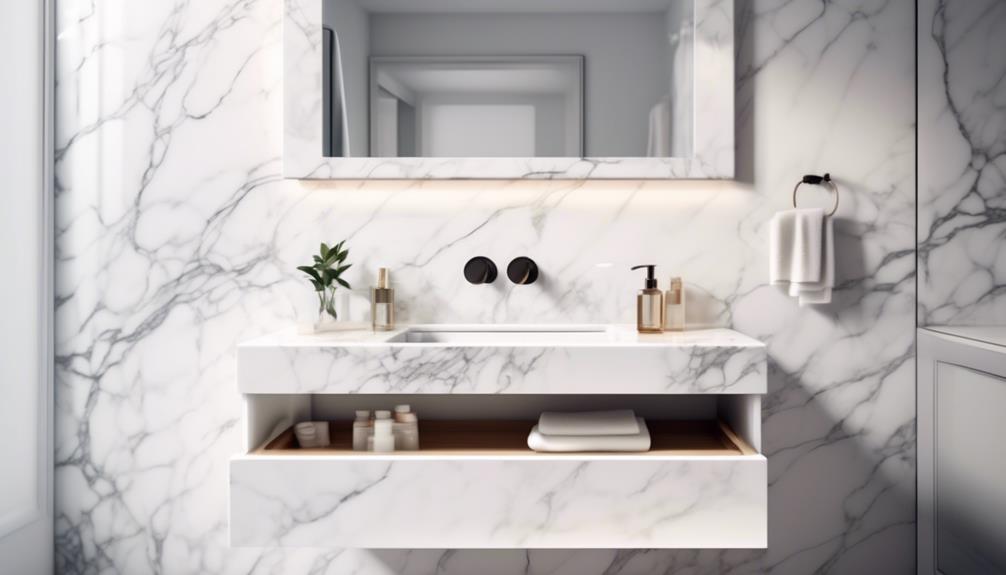 sophisticated marble vanity designs