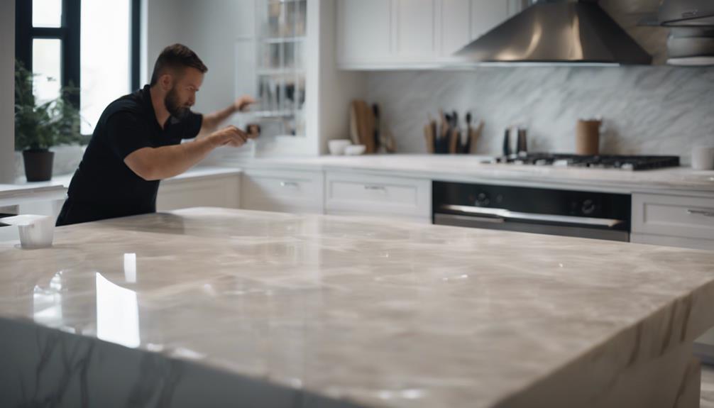 flawless quartz stone installation