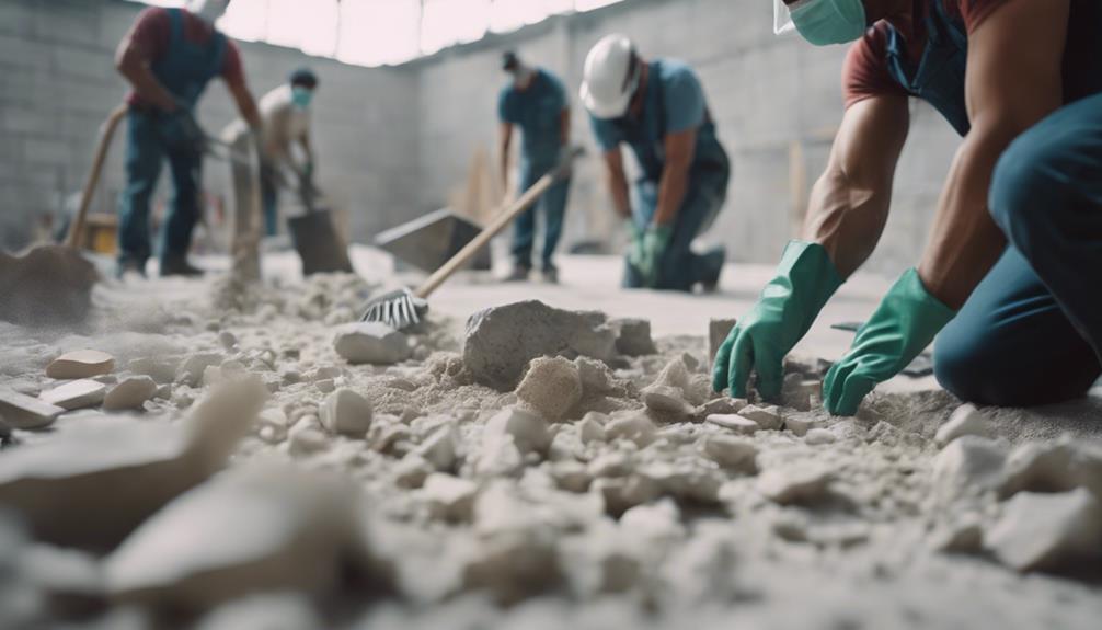 stone installation site hygiene